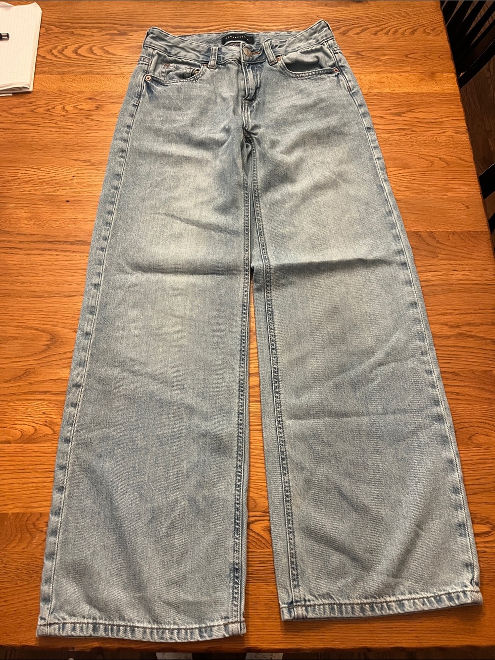 Aeropostale Light Blue Wide-Leg Women's Jeans